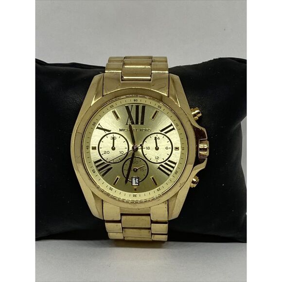 Michael Kors Bradshaw MK5605 Women Stainless Steel Analog Dial Wrist Watch UC473 - Picture 1 of 12